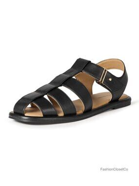 Women's Closed Toe Fisherman Sandals Slide with Memory Foam